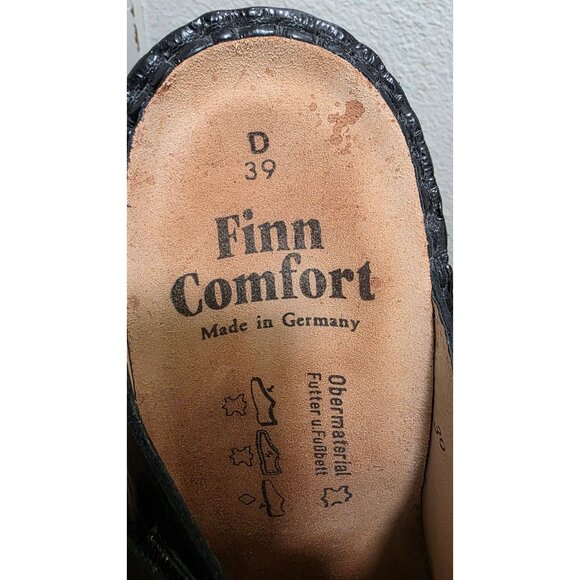 Firm Comfort Women Black Leather Slide Sandals Adjustable Straps Size 39 /8.5 US - Picture 7 of 7